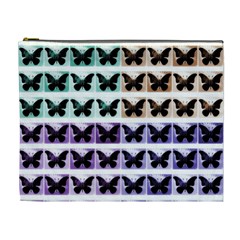 Seamless Wallpaper Butterfly Pattern Cosmetic Bag (xl) by Pakrebo