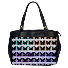 Seamless Wallpaper Butterfly Pattern Oversize Office Handbag by Pakrebo