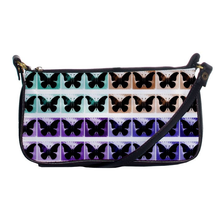 Seamless Wallpaper Butterfly Pattern Shoulder Clutch Bag