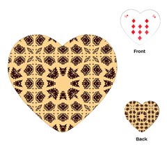 Seamless Pattern Ornament Playing Cards Single Design (heart) by Pakrebo