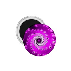 Fractal Pink Spiral Helix 1 75  Magnets by Pakrebo