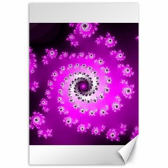 Fractal Pink Spiral Helix Canvas 20  X 30 