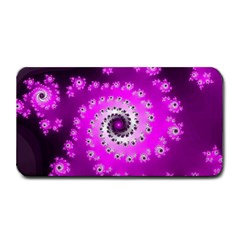 Fractal Pink Spiral Helix Medium Bar Mats by Pakrebo