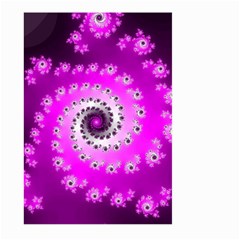 Fractal Pink Spiral Helix Large Garden Flag (two Sides) by Pakrebo