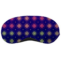 Flowers Pattern Ornament Symmetry Sleeping Mask by Pakrebo