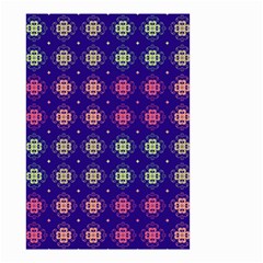 Flowers Pattern Ornament Symmetry Small Garden Flag (two Sides) by Pakrebo