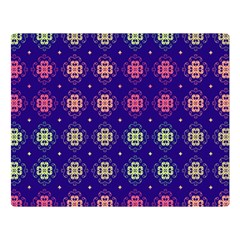 Flowers Pattern Ornament Symmetry Double Sided Flano Blanket (large)  by Pakrebo