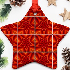 Pattern Seamless Stars Ornament Star Ornament (two Sides) by Pakrebo