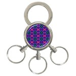 Seamless Wallpaper Art Digital 3-Ring Key Chain Front