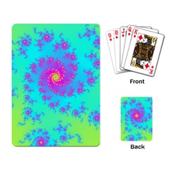 Spiral Fractal Abstract Pattern Playing Cards Single Design (rectangle) by Pakrebo