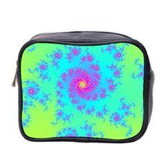 Spiral Fractal Abstract Pattern Mini Toiletries Bag (two Sides) by Pakrebo