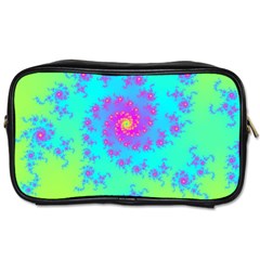 Spiral Fractal Abstract Pattern Toiletries Bag (one Side) by Pakrebo