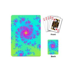 Spiral Fractal Abstract Pattern Playing Cards Single Design (mini) by Pakrebo