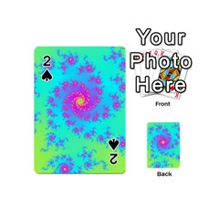 Spiral Fractal Abstract Pattern Playing Cards 54 Designs (mini) by Pakrebo