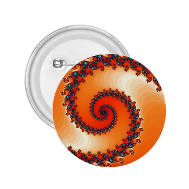 Fractal Rendering Spiral Twist Orange 2.25  Buttons