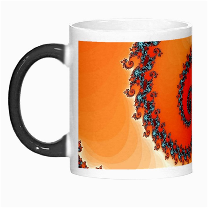 Fractal Rendering Spiral Twist Orange Morph Mugs