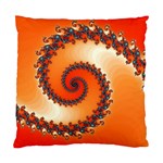 Fractal Rendering Spiral Twist Orange Standard Cushion Case (Two Sides) Back