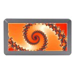 Fractal Rendering Spiral Twist Orange Memory Card Reader (Mini) Front