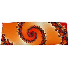 Fractal Rendering Spiral Twist Orange Body Pillow Case Dakimakura (two Sides) by Pakrebo