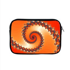 Fractal Rendering Spiral Twist Orange Apple Macbook Pro 15  Zipper Case by Pakrebo