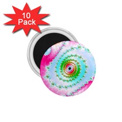 Fractal Spiral Twist Twisted Helix 1 75  Magnets (10 Pack)  by Pakrebo