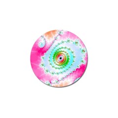 Fractal Spiral Twist Twisted Helix Golf Ball Marker (4 Pack) by Pakrebo