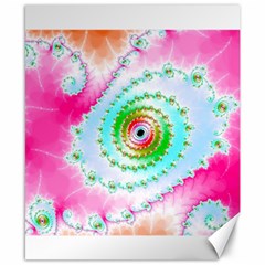 Fractal Spiral Twist Twisted Helix Canvas 8  X 10 