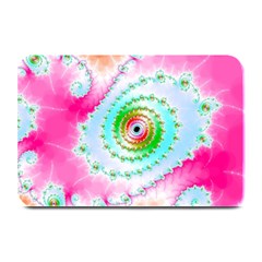 Fractal Spiral Twist Twisted Helix Plate Mats by Pakrebo