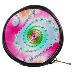 Fractal Spiral Twist Twisted Helix Mini Makeup Bag by Pakrebo