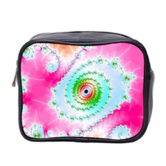 Fractal Spiral Twist Twisted Helix Mini Toiletries Bag (two Sides) by Pakrebo