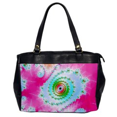 Fractal Spiral Twist Twisted Helix Oversize Office Handbag by Pakrebo