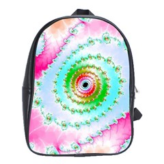 Fractal Spiral Twist Twisted Helix School Bag (xl) by Pakrebo