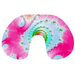 Fractal Spiral Twist Twisted Helix Travel Neck Pillow