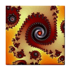 Fractal Rendering Spiral Twist Tile Coasters by Pakrebo