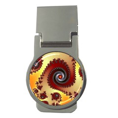 Fractal Rendering Spiral Twist Money Clips (round)  by Pakrebo