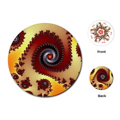 Fractal Rendering Spiral Twist Playing Cards Single Design (round) by Pakrebo