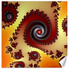 Fractal Rendering Spiral Twist Canvas 16  X 16  by Pakrebo