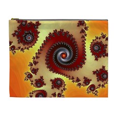 Fractal Rendering Spiral Twist Cosmetic Bag (xl) by Pakrebo