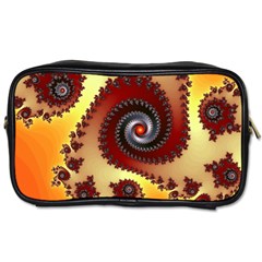 Fractal Rendering Spiral Twist Toiletries Bag (one Side) by Pakrebo