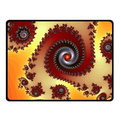 Fractal Rendering Spiral Twist Fleece Blanket (small) by Pakrebo