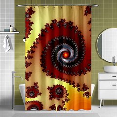 Fractal Rendering Spiral Twist Shower Curtain 48  X 72  (small)  by Pakrebo