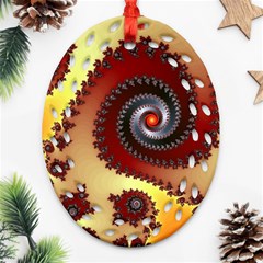 Fractal Rendering Spiral Twist Ornament (oval Filigree) by Pakrebo