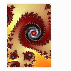 Fractal Rendering Spiral Twist Small Garden Flag (two Sides) by Pakrebo