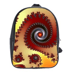 Fractal Rendering Spiral Twist School Bag (xl) by Pakrebo