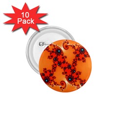 Fractal Rendering Spiral Curve Orange 1 75  Buttons (10 Pack) by Pakrebo