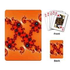 Fractal Rendering Spiral Curve Orange Playing Cards Single Design (rectangle) by Pakrebo