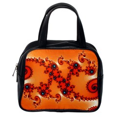 Fractal Rendering Spiral Curve Orange Classic Handbag (one Side) by Pakrebo