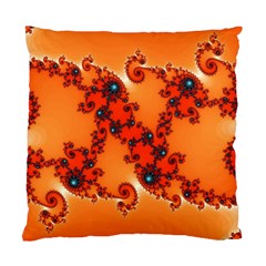 Fractal Rendering Spiral Curve Orange Standard Cushion Case (two Sides) by Pakrebo