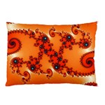 Fractal Rendering Spiral Curve Orange Pillow Case (Two Sides) Front