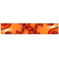 Fractal Rendering Spiral Curve Orange Large Flano Scarf  by Pakrebo